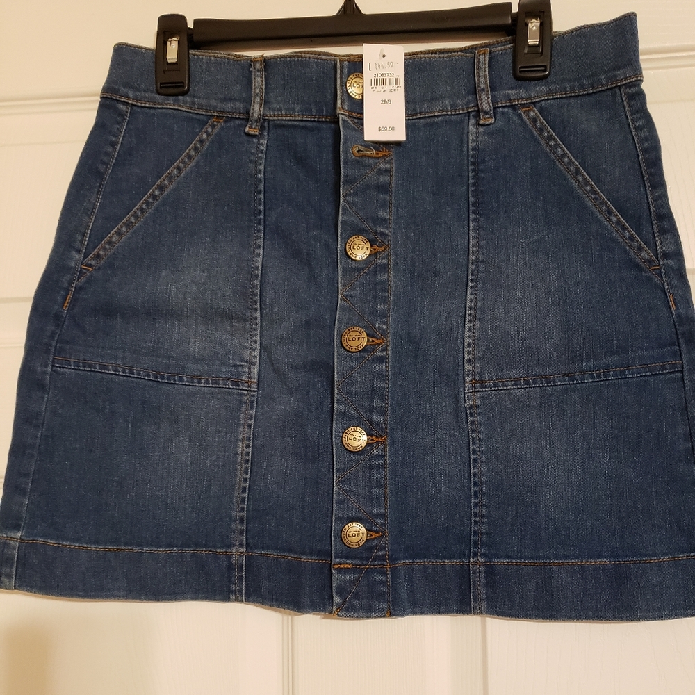 Loft Denim mini skirt